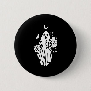 Bóton Redondo 5.08cm Fantasma Noiva Preguiçosa Halloween Figurume Espír