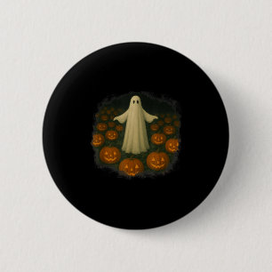Bóton Redondo 5.08cm Fantasmas E Pumpkins! Dia das Bruxas!