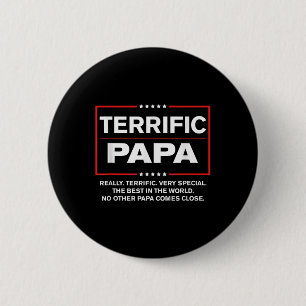 Bóton Redondo 5.08cm Fantástico Papa - Engraçado Donald Trump Melhor Pa