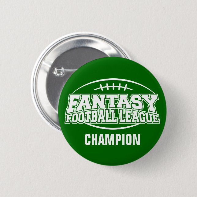 Bóton Redondo 5.08cm Fantasy Futebol FFL CHAMPION (Frente & Verso)