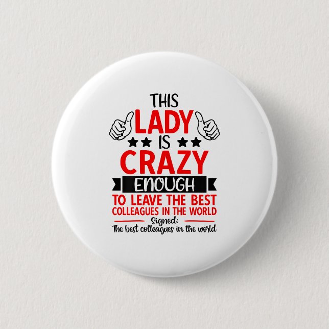 Bóton Redondo 5.08cm Farewell Coworker Leaving Job, Coworker Going Away (Frente)