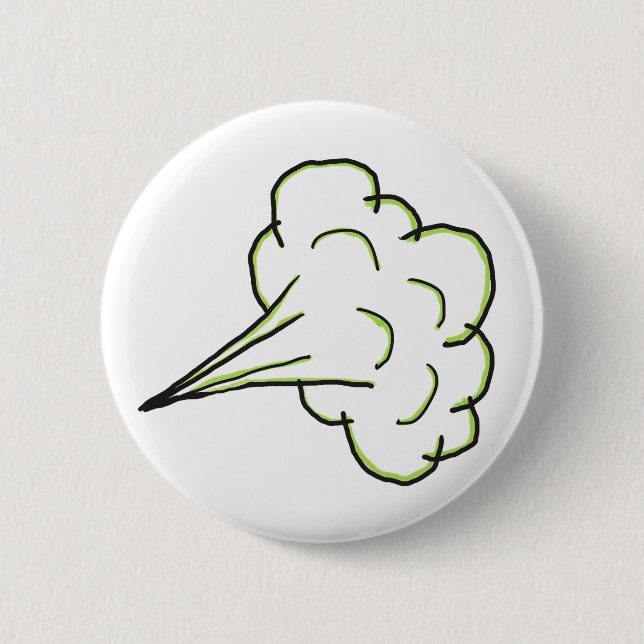 Bóton Redondo 5.08cm Fart Cloud (Frente)