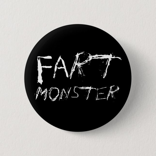Bóton Redondo 5.08cm Fart Monster (Frente)