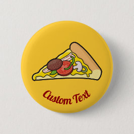 Bóton Redondo 5.08cm Fatia de pizza