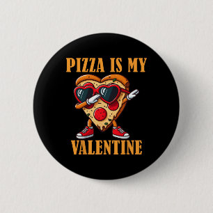 Bóton Redondo 5.08cm Fatias de Pizza Engraçadas para Solteiros no Dia d