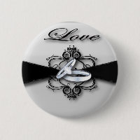Favor do Casamento Negro e Branco Elegante