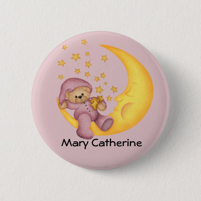 Bóton Redondo 5.08cm Favoritos de Chá de fraldas personalizáveis (Frente)