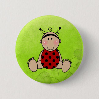 Bóton Redondo 5.08cm Favoritos para festas de Chá de fraldas Lady Bug
