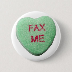 Bóton Redondo 5.08cm Fax Me Heart