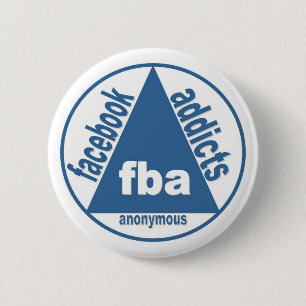 Bóton Redondo 5.08cm FBA:  Viciados de Facebook anónimos
