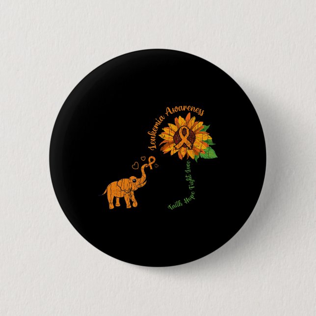 Bóton Redondo 5.08cm Fé Hope Lutar Contra a Leucemia e Consciência Fita (Frente)