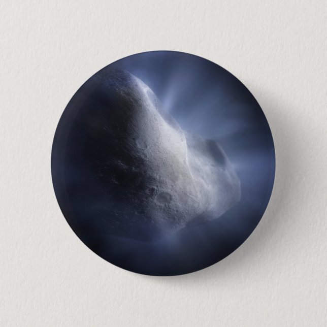 Bóton Redondo 5.08cm Feche Ilustrativamente O Tempel De Cometa. (Frente)