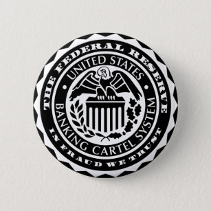 Bóton Redondo 5.08cm Federal Reserve abotoa-se