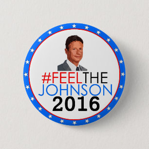 Bóton Redondo 5.08cm #feelthejohnson Gary Johnson 2016
