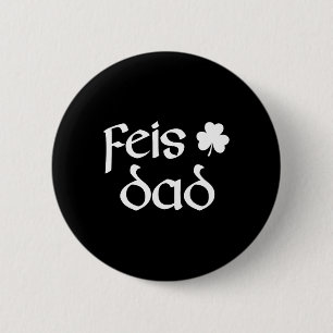 Bóton Redondo 5.08cm Feis Pai Irish Dance Shamrock Irish Dancing Mens 1