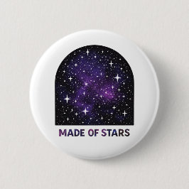 Bóton Redondo 5.08cm Feito de Estrelas