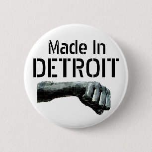 Bóton Redondo 5.08cm Feito em Detroit