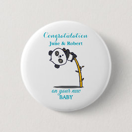 Bóton Redondo 5.08cm felicitações pelo novo bebê