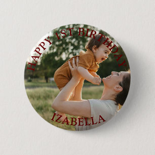 Bóton Redondo 5.08cm Feliz aniversário dos presentes