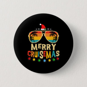 Bóton Redondo 5.08cm Feliz Cruisemas 2025 Natal Papai Noel Rena Crui