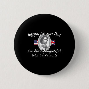 Bóton Redondo 5.08cm Feliz Dia da Traição Rei Carlos Iii Engraçado Brit