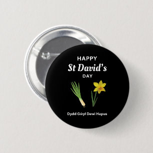 Bóton Redondo 5.08cm Feliz Dia de São Davi Dydd Gŵyl Dewi Hapus 4