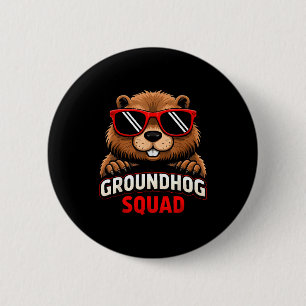 Bóton Redondo 5.08cm Feliz Dia do Groundhog 2026 Celebração Engraçado G