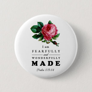 Bóton Redondo 5.08cm Feliz e maravilhosamente feito - Rosa
