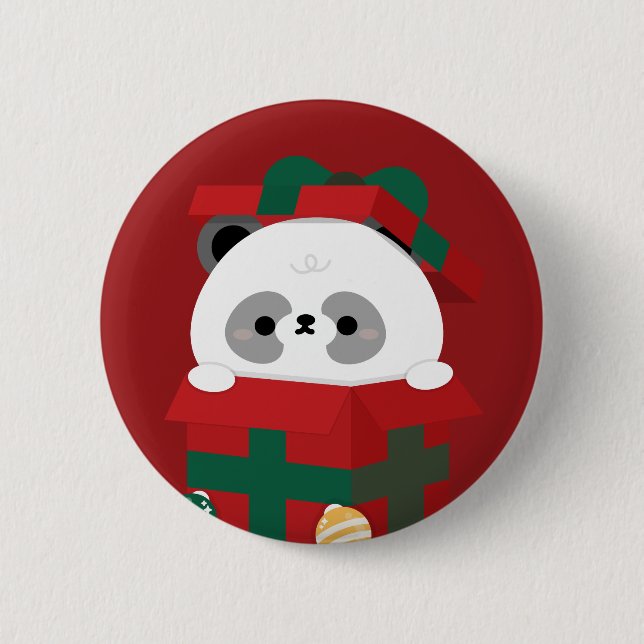 Bóton Redondo 5.08cm Feliz e Simples Feliz Natal (Frente)