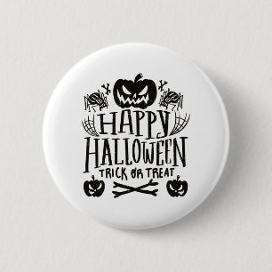 Bóton Redondo 5.08cm Feliz Halloween 2023