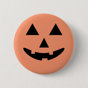 Bóton Redondo 5.08cm Feliz Halloween Jack O'Lanterna Pumpkin