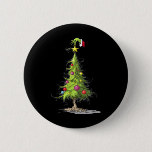 Bóton Redondo 5.08cm Feliz Natal Árvore Natal S Para Mulheres E Homens