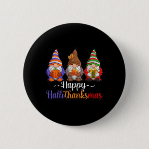 Bóton Redondo 5.08cm Feliz Natal de Ação de Graças de Halloween HalloOb