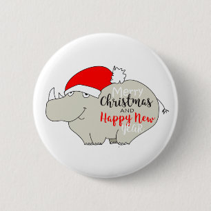 Bóton Redondo 5.08cm Feliz Natal engraçado dos desenhos animados