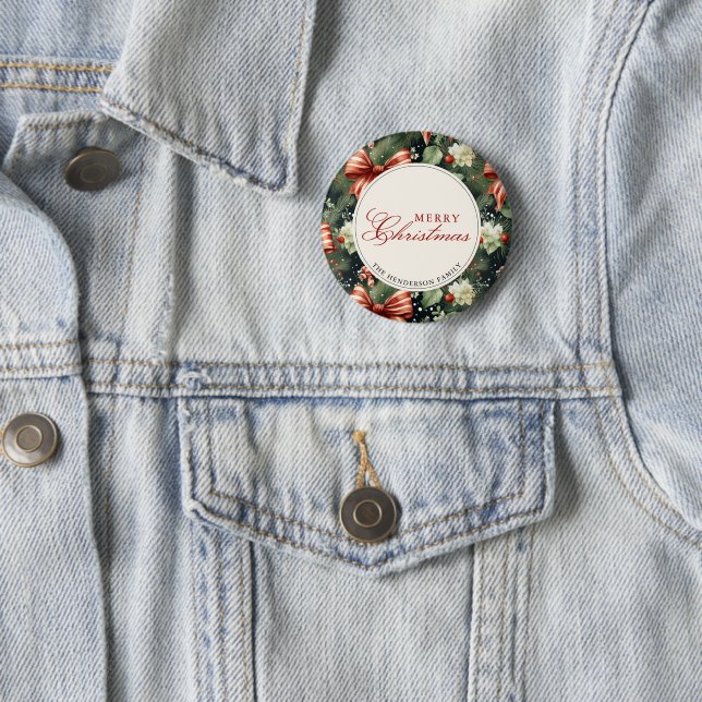 Bóton Redondo 5.08cm Feliz Natal Personalizado (In Situ)