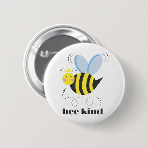 Bóton Redondo 5.08cm Feliz princesa de abelhas com coroa e slogan Bela