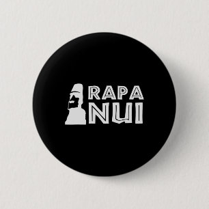Bóton Redondo 5.08cm Felz pascoa da Polinésia Rapa Nui Moai Páscoa Isla