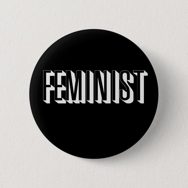 Bóton Redondo 5.08cm Feminista (Frente)