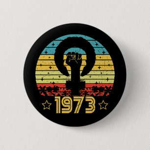 Bóton Redondo 5.08cm Feminista Roe V Wade Rights 1973