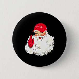 Bóton Redondo 5.08cm Feriado de Natal do Funny Donald Trump Santa Claus