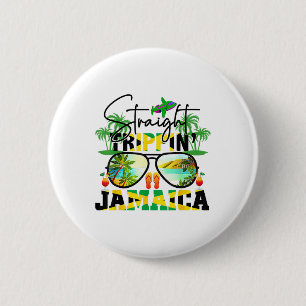 Bóton Redondo 5.08cm Férias Retas Jamaica Férias 2025 Aniversário F
