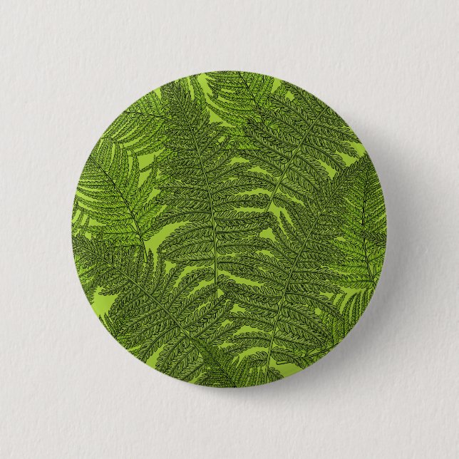 Bóton Redondo 5.08cm Fern em verde (Frente)