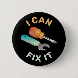 Bóton Redondo 5.08cm Ferramentas 3D Handyman: Eu Consigo Corrigi-Lo!