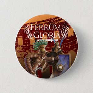 Bóton Redondo 5.08cm Ferrum e Gloria - botão do gladiador