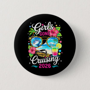 Bóton Redondo 5.08cm Festa de Férias Tropicais Girls Gone Cruising 2026