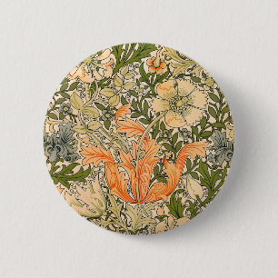 Bóton Redondo 5.08cm Festival de Flores William Morris Spring Compton