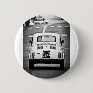 Bóton Redondo 5.08cm Fiat 500 em Roma