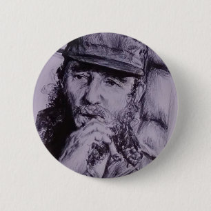 Bóton Redondo 5.08cm Fidel Castro