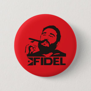 Bóton Redondo 5.08cm Fidel Castro