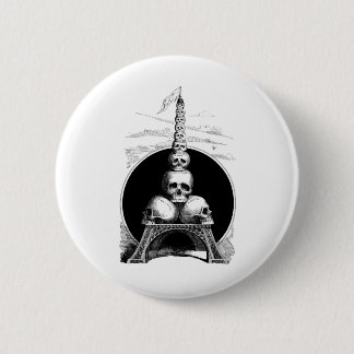 Bóton Redondo 5.08cm Figaro. Uma torre Eiffel para o cemitério